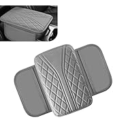 Hugwits Car Center Console Cover, Breathable Fiber Leather Car Armrest Cover with 2 Storage Bags,...