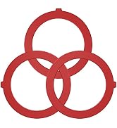 Flush Valve Seal for Kohler, 3-Pack Upgraded Silicone Material Canister Flush Valve Toilet Gasket...