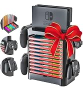Skywin Game Storage Tower for Nintendo Switch (Black) - Nintendo Switch Game Holder Game Disk Rac...