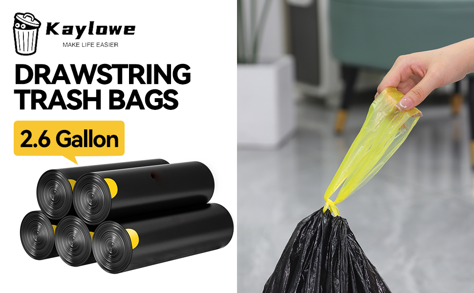 Kaylowe small drawstring trash bags