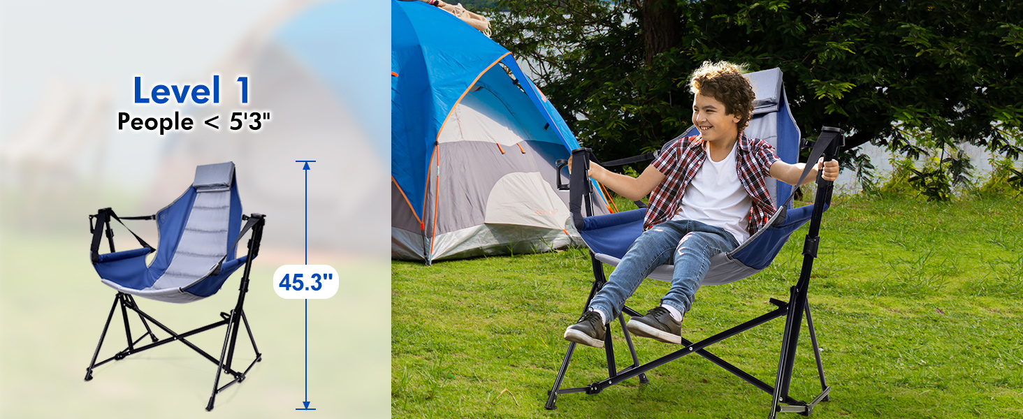 swing lounger camp chair