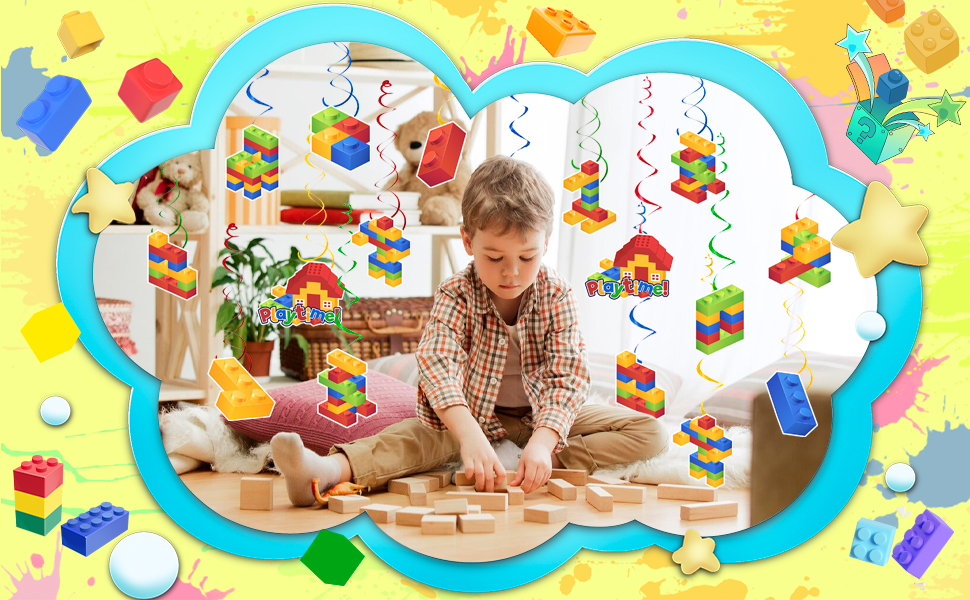 building blocks hanging decorations
