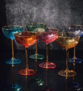 Vintage Art Deco Coupe for Champagne, Martini, Cocktails | Set of 6 | 7 oz Classic Cocktail Glass...