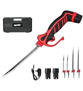 Mellif Electric Fillet Knife for Fish, 12V Cordless Fish Fillet Knife with 9.5" & 7" Sharp Blades...