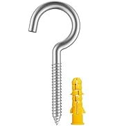 VANFLY 35-Piece Stainless Steel Ceiling Cup Hook Kit - Screw Hooks, Ring Screws for Home, Office ...