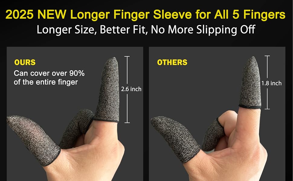 finger sleeves gloves for mobile gaming