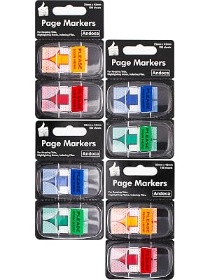 sign here post it flag tab sticky page marker note index film