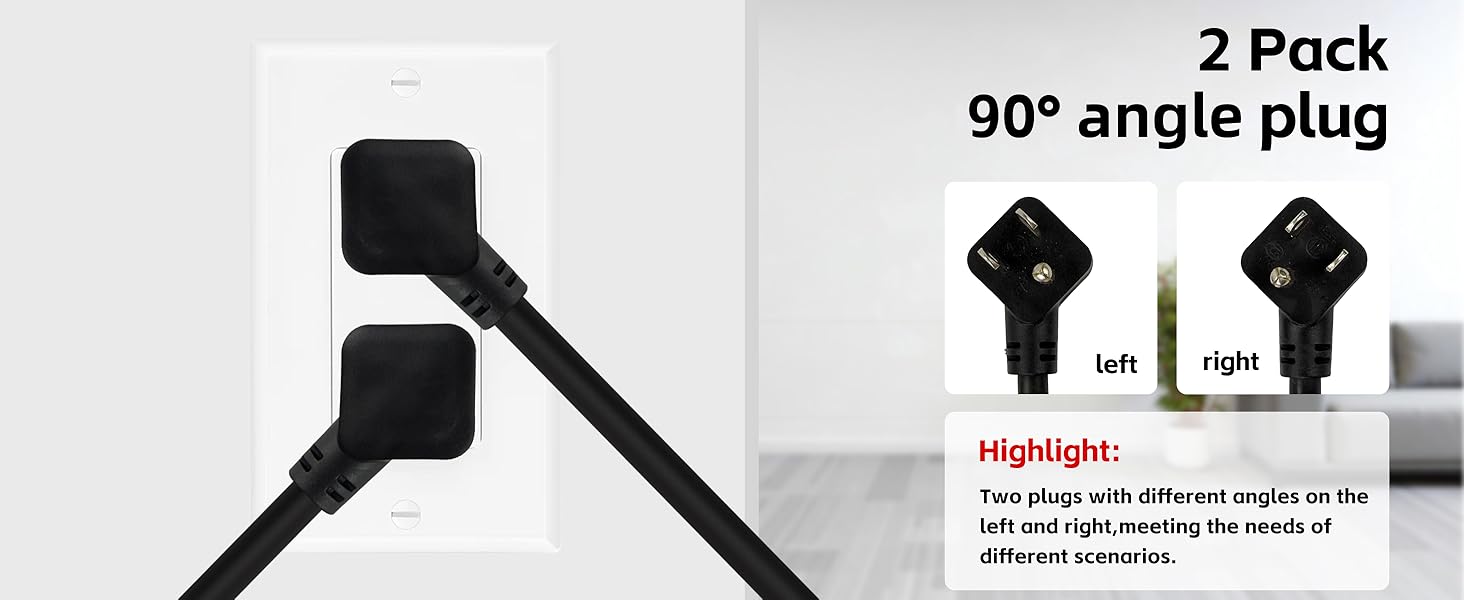 2 pack extension cord