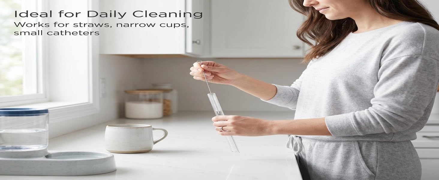 2 Pack Straw Cleaner Brush