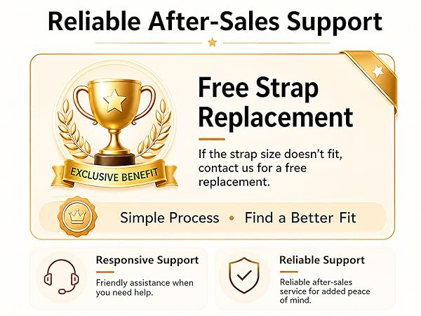 fitness watch with reliable support