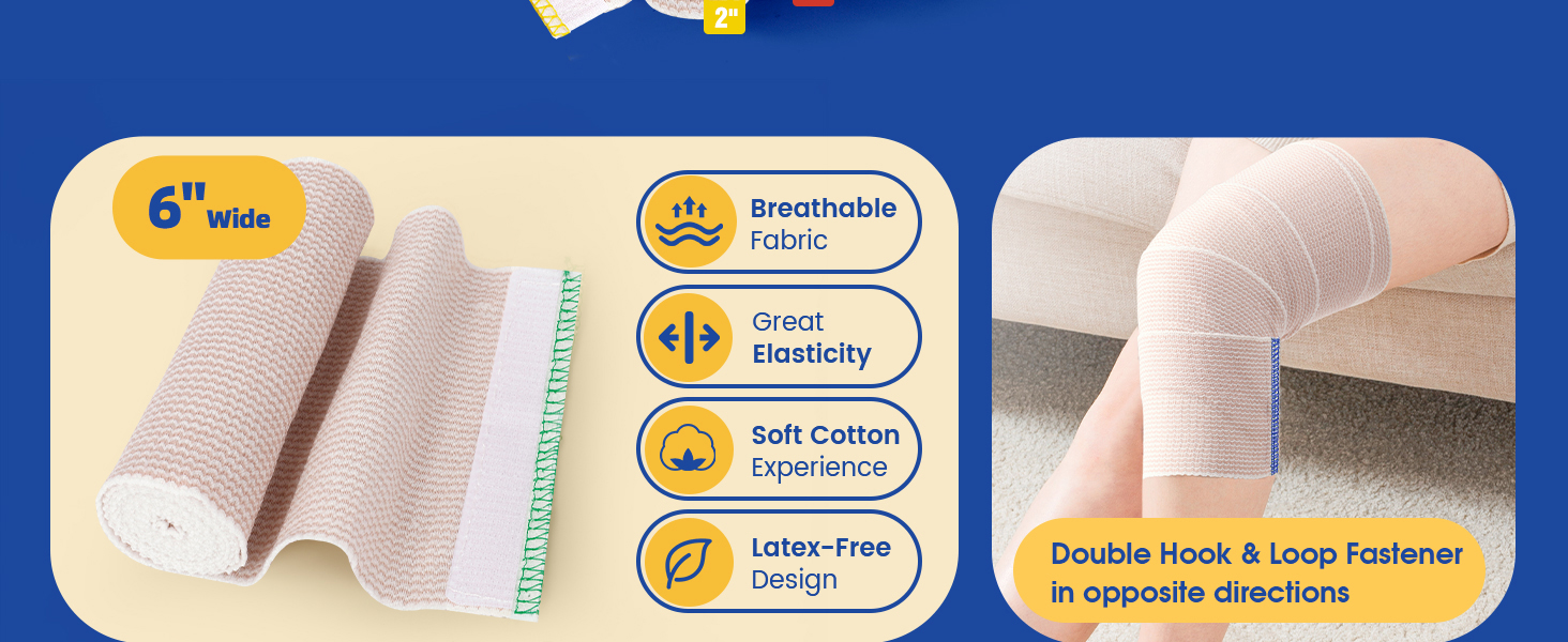 elastic bandage with velcro