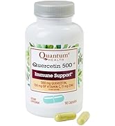 Quantum Health Quercetin 500+ Powerful Immune Support Supplement with Zinc 11 mg & Vitamin C 100 ...
