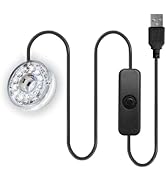 LED Aquarium Light, Colorful Submersible LED Light Waterproof USB Underwater Light for Aquarium F...