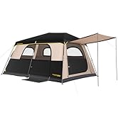FanttikOutdoor Zeta C8/C10 Apex Camping Tent, 8/10 Person Instant Cabin Tent Setup in 60s, Family...
