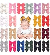Choicbaby 40PCS/20Colors 2.8 Inches Baby Girls Hair Bows Clips Alligator Clips Felt Woolen Hair B...