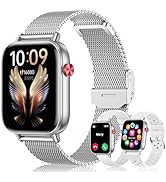 Smart Watch for Women Men (Answer/Make Calls) 1.83" HD 3 Bands Smartwatch Compatible Android iPho...