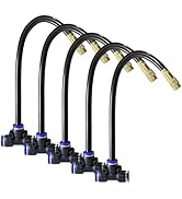 Thiswing 5pcs 360 ° Brass Misting Nozzles, 5/16 in 5pcs Quick Connect Tees, Suitable for 5/16 in ...