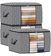 StorageTastic Direct 100L Storage Containers, Large Clothes Storage Bins Foldable Organization an...