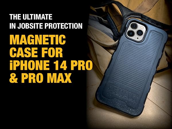 Dewalt Magnetic Case for iPhone 14 Pro and iPhone 14 Pro Max