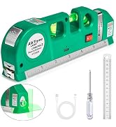 Level Tool Laser Level Leveler tool Cross Line Vertical and Horizontal Line with USB Rechargeable...