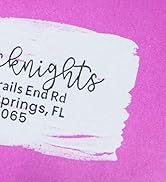 Custom Return Address Stamp – Self Inking Rubber Stamp – 3 Sizes and 8 Designs to Choose from