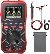 2-in-1 Oscilloscope Multimeter with 1MHz Bandwidth, Portable Digital Oscilloscope and Auto-Rangin...