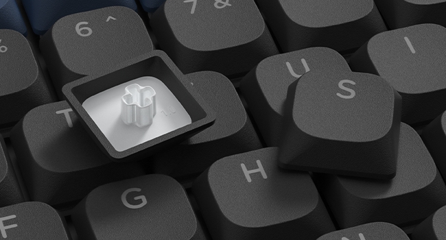 Low Profile Keycaps - PBT Shine Through Keycaps for Mechanical Keyboard Custom Key caps