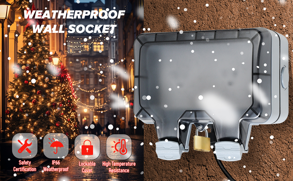 weatherproof wall socket