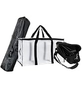 The Ultimate Adventure Trio: Large & Small Camp Chair Bags with Transparent Storage Bag for Campi...