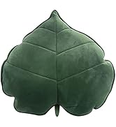 Teieas Leaf Throw Pillows Cute Novelty Plant Plush Cushion Backrest Pillow Home Decoration for Ca...