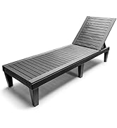 Sorbus Outdoor Chaise Lounge Chair - Poolside Lounge Chair for Tanning, Sunbathing, or Relaxing -...