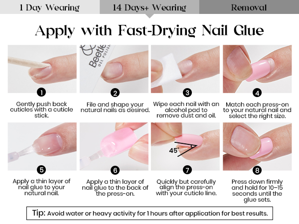 nail press ons set