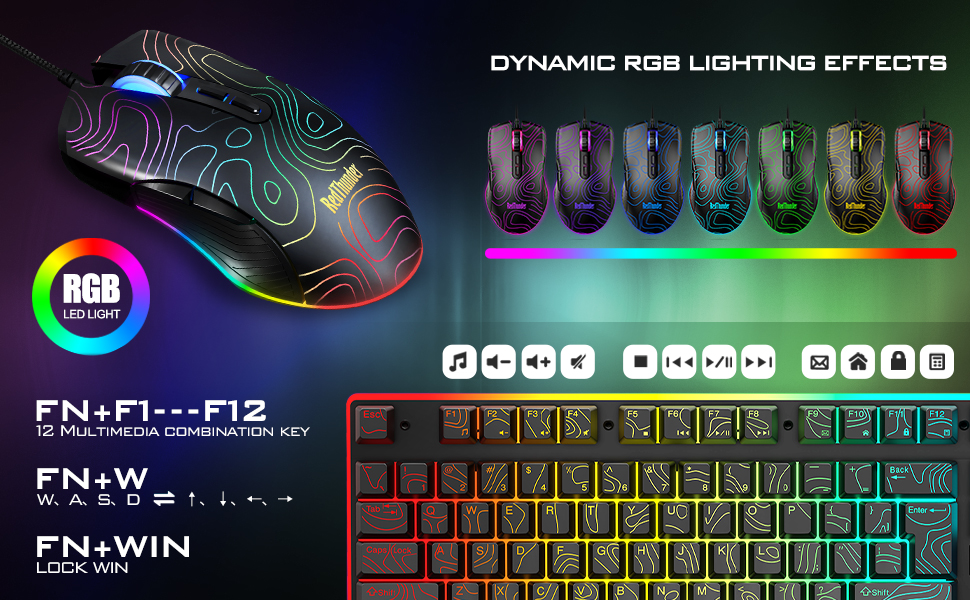 redthunde k10 gaming keyboard and mouse