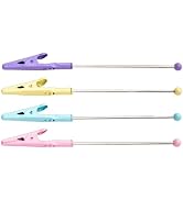 4Pcs Multicolour Stochastic Metal Wire Alligator Clip Metal Note Clip Long-Tailed Alligator Clamp...