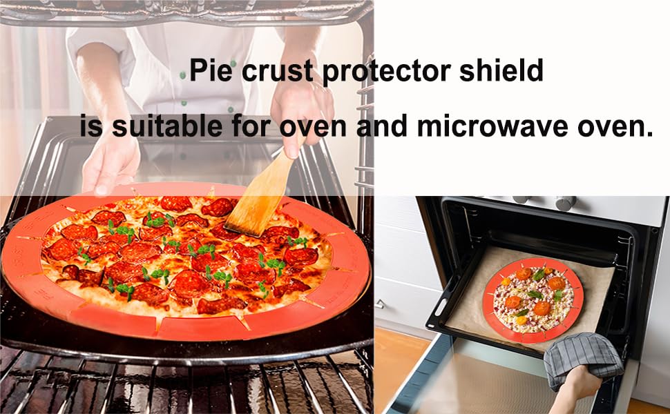 Pie crust protector shield
