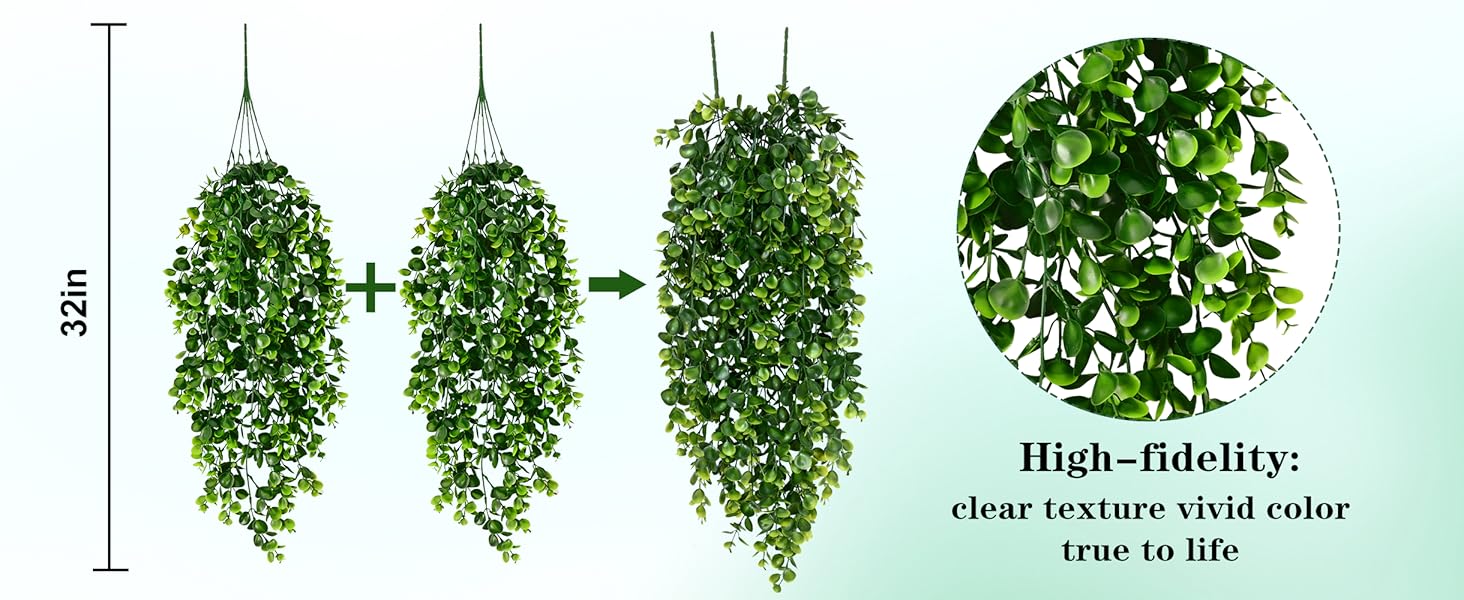 hanging plants artificial decor