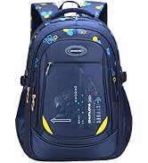 Geometric-Print School-Bag Backpack for Boys Primary Middle School Bookbag Rucksack
