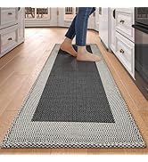 QiCaiJia Anti Fatigue Kitchen Mats for Floor, Super Absorbent Kitchen Rugs Non Slip Washable, Sof...