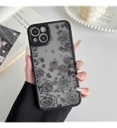 XIZYO for iPhone 13 Case, Floral Rose Flower Cute Phone Case for Women Girls Aesthetic Pattern Pr...