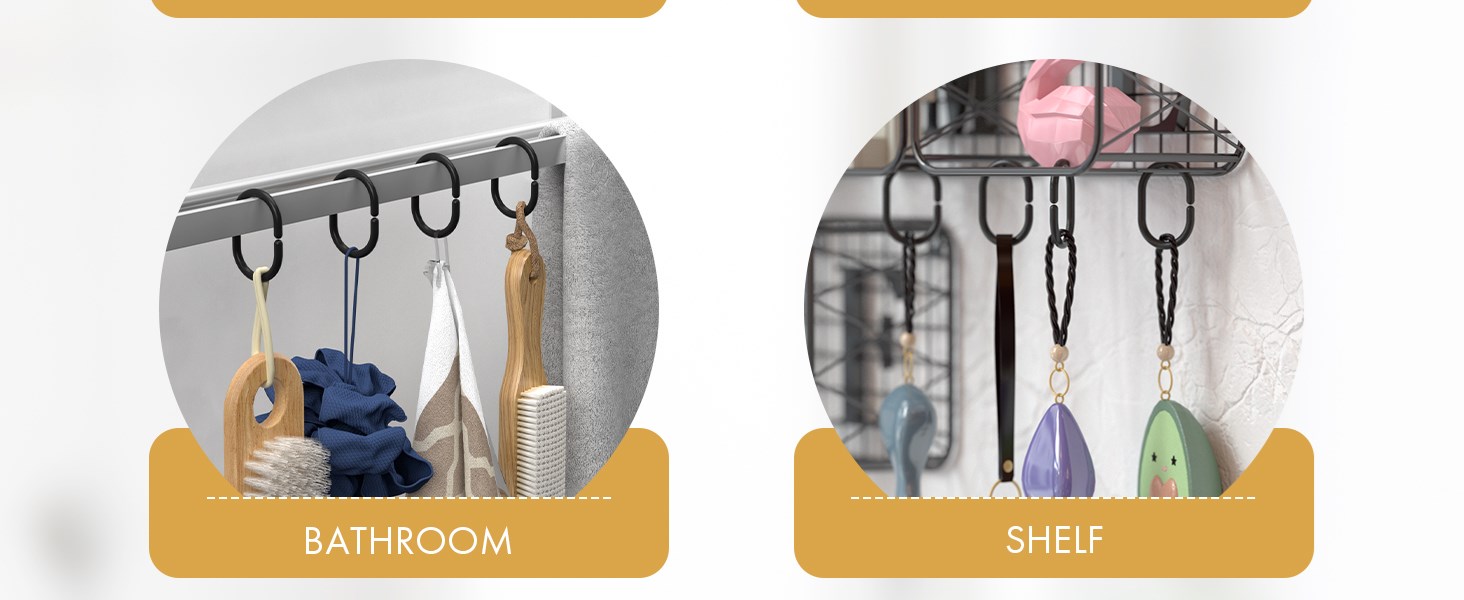 plastic shower curtain hooks