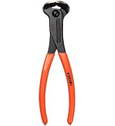 KSEIBI 141155 End Cutting Pliers 8 Inch Grip Handle Black Finish Chrome Vanadium Steel Carpenter ...