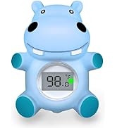 Baby Bath Tub Water Thermometer for Infant - Safety Bathtub & Room Thermometer - Upgrade Floating...