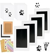 Inkless Paw Print Kit for Dogs, Dog Paw Print Kit, Dog Nose Print Kit, Clean Touch Ink Pads and I...