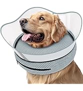 Supet Raised Inflatable Dog Cone Alternative Collars for After Surgery, Dog Donut Collar After Su...