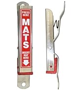 Hi-Tech Floor Mat Clamp Hanger - Heavy Duty Aluminum Car Wash Mat Clamp - Easy Clip, Hang, and Clean