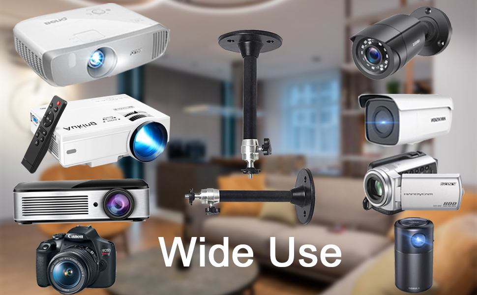 Universal projector mount pole