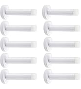 DOKU 10Pcs Door Stop, 3.5 Inch Heavy Duty 304 Stainless Steel Door Stopper with Rubber Tips Bumpe...