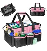 Boczif Cleaning Caddy Bag Wearable, Cleaning Caddy Supplies Organizer with Handle, Shoulder Strap...