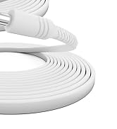 Itramax 12V DC Extension Cable 20ft 2Pack,Flat 5.5mm x 2.1mm 22 AWG Power Supply Extended Cord,55...
