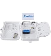 Eardion 4 Port FTTH Fiber Distribution Box - Fiber Optic Terminal Junction Splitter Box for SC, F...
